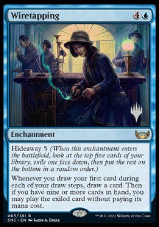Wiretapping (Promo Pack) [Streets of New Capenna Promos] | All Aboard Games