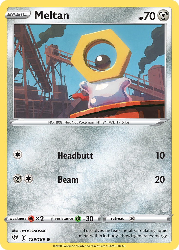 Meltan (129/189) [Sword & Shield: Darkness Ablaze] | All Aboard Games