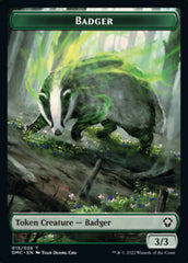 Saproling // Badger Double-sided Token [Dominaria United Tokens] | All Aboard Games