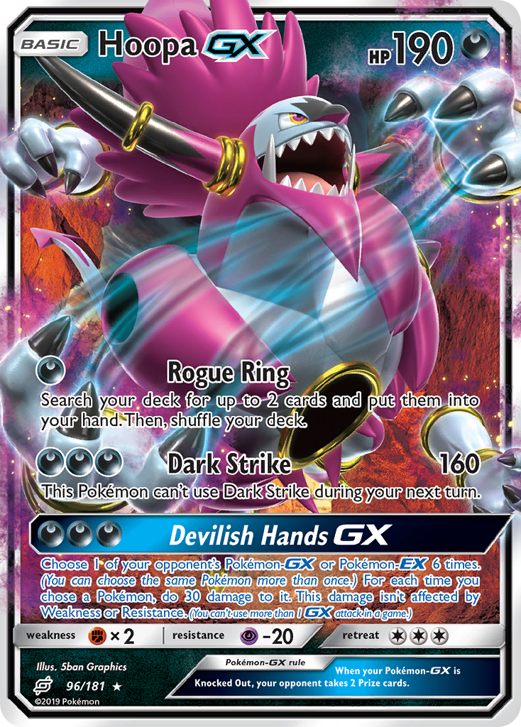 Hoopa GX (96/181) [Sun & Moon: Team Up] | All Aboard Games