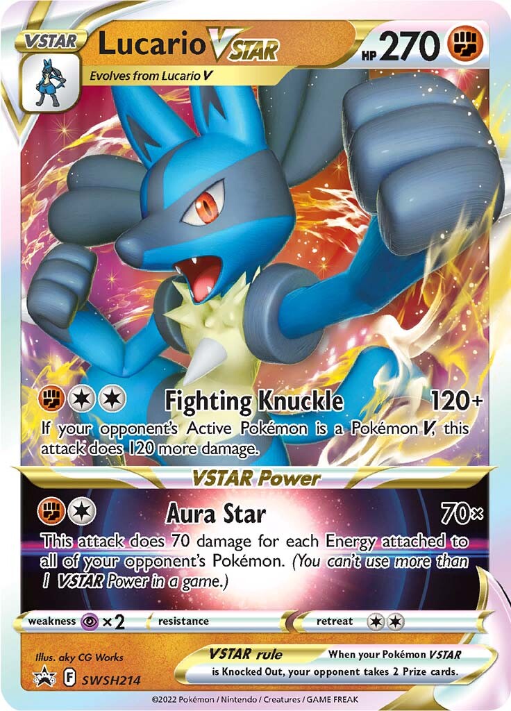 Lucario VSTAR (SWSH214) [Sword & Shield: Black Star Promos] | All Aboard Games