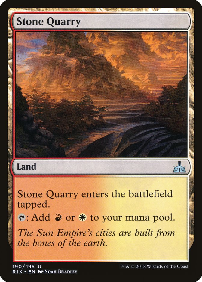 Stone Quarry [Rivals of Ixalan] | All Aboard Games