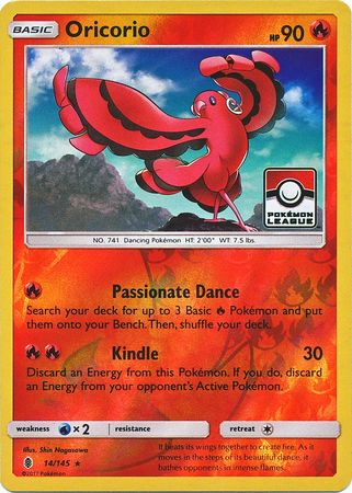 Oricorio (14/145) (League Promo) [Sun & Moon: Guardians Rising] | All Aboard Games