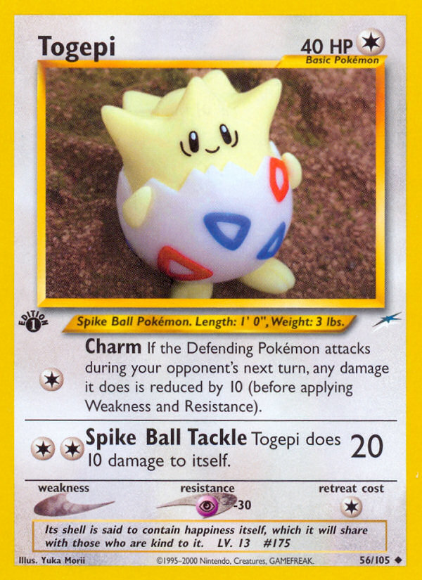 Togepi (56/105) [Neo Destiny 1st Edition] | All Aboard Games