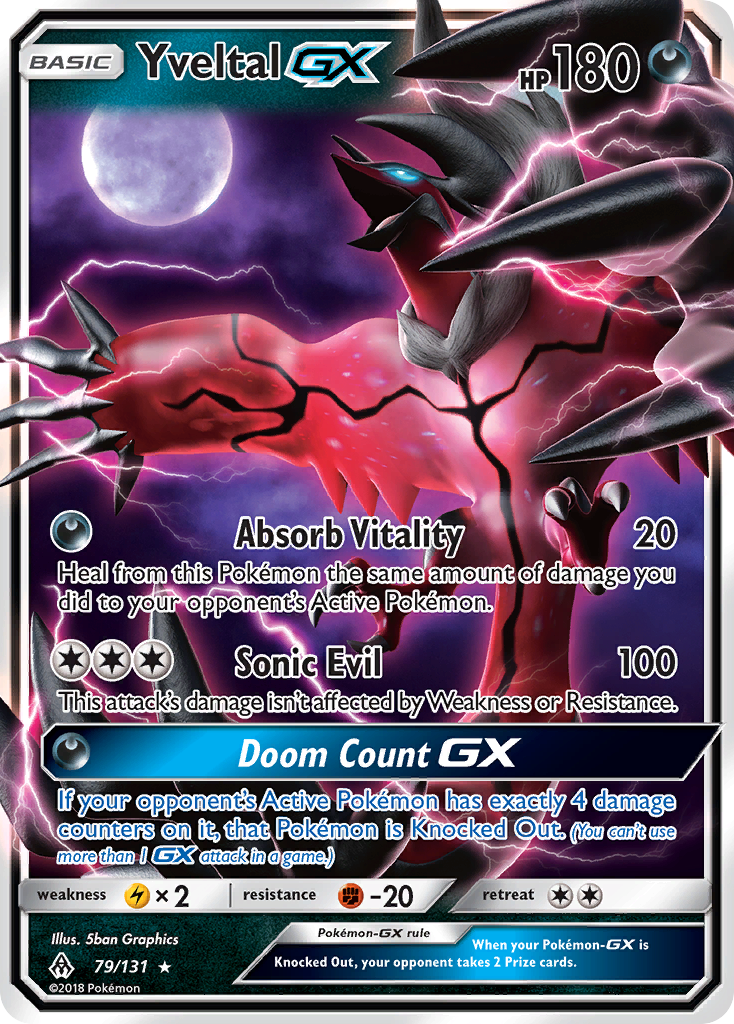 Yveltal GX (79/131) [Sun & Moon: Forbidden Light] | All Aboard Games