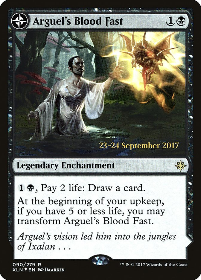 Arguel's Blood Fast // Temple of Aclazotz  [Ixalan Prerelease Promos] | All Aboard Games
