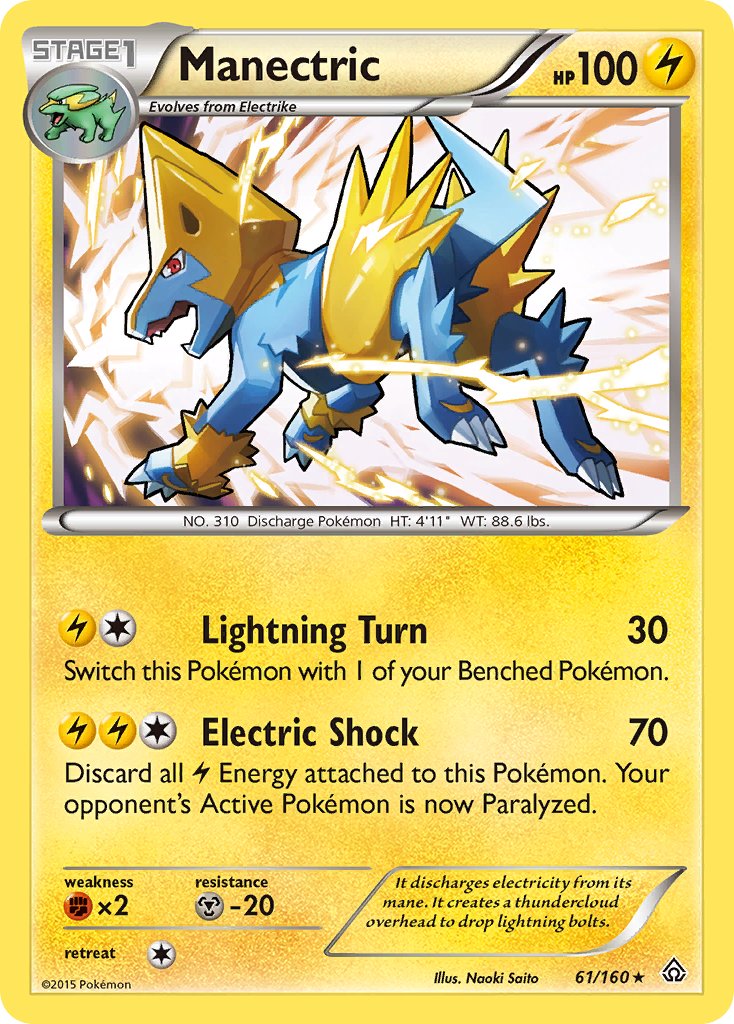 Manectric (61/160) (Theme Deck Exclusive) [XY: Primal Clash] | All Aboard Games