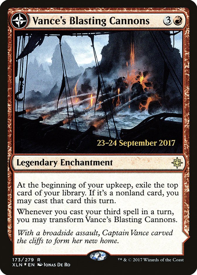 Vance's Blasting Cannons // Spitfire Bastion  [Ixalan Prerelease Promos] | All Aboard Games