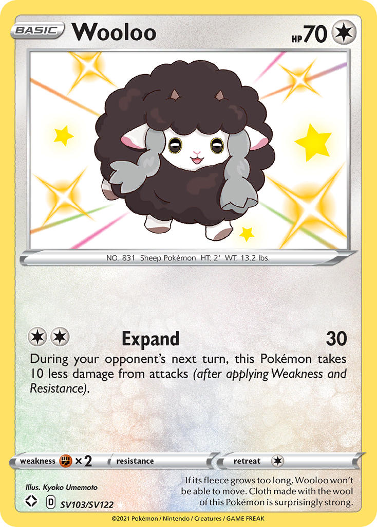 Wooloo (SV103/SV122) [Sword & Shield: Shining Fates] | All Aboard Games