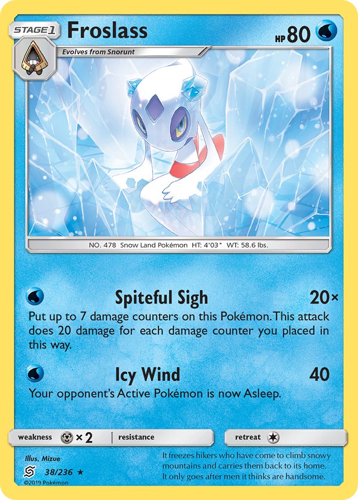 Froslass (38/236) (Theme Deck Exclusive) [Sun & Moon: Unified Minds] | All Aboard Games