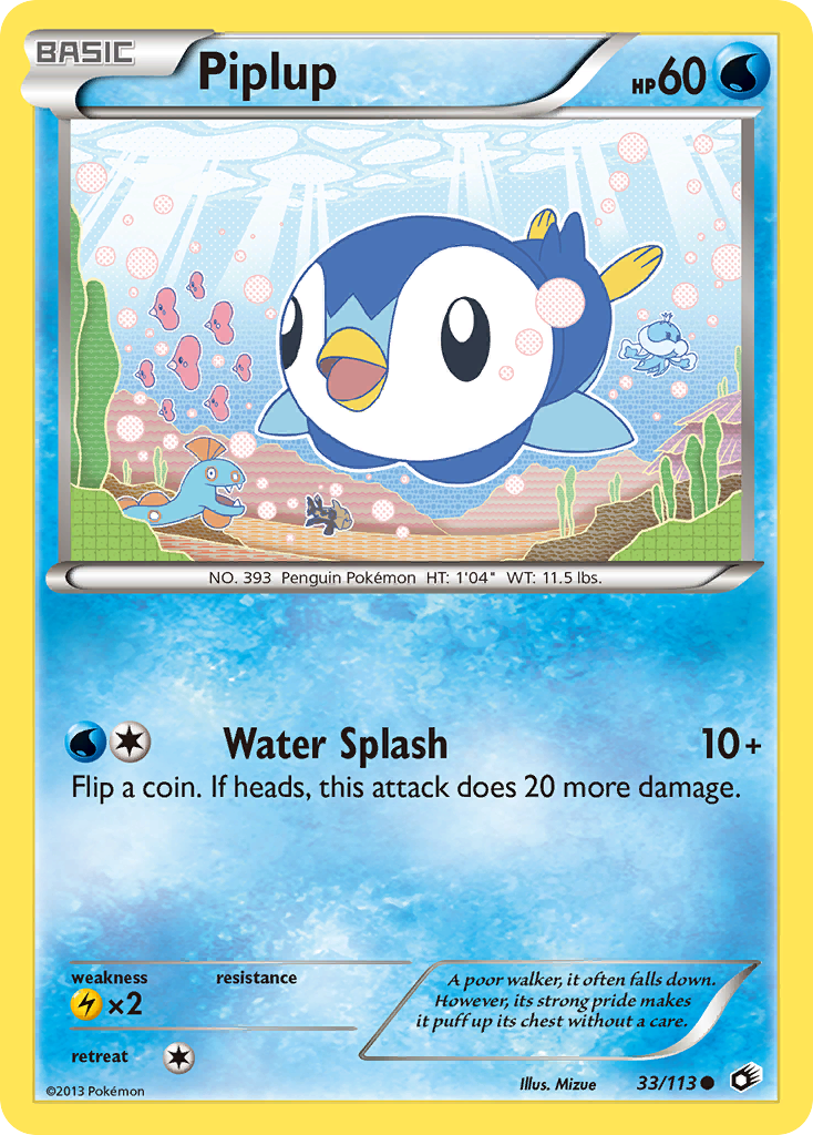 Piplup (33/113) [Black & White: Legendary Treasures] | All Aboard Games