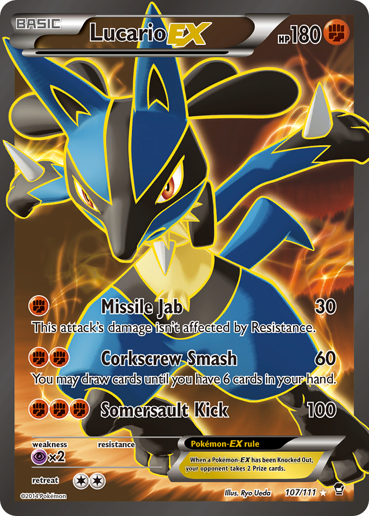 Lucario EX (107/111) [XY: Furious Fists] | All Aboard Games