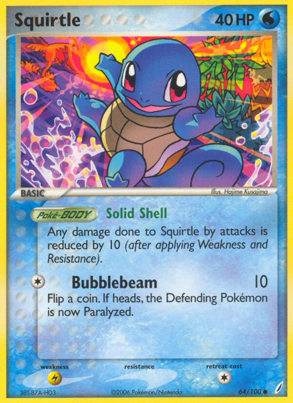 Squirtle (64/100) [EX: Crystal Guardians] | All Aboard Games