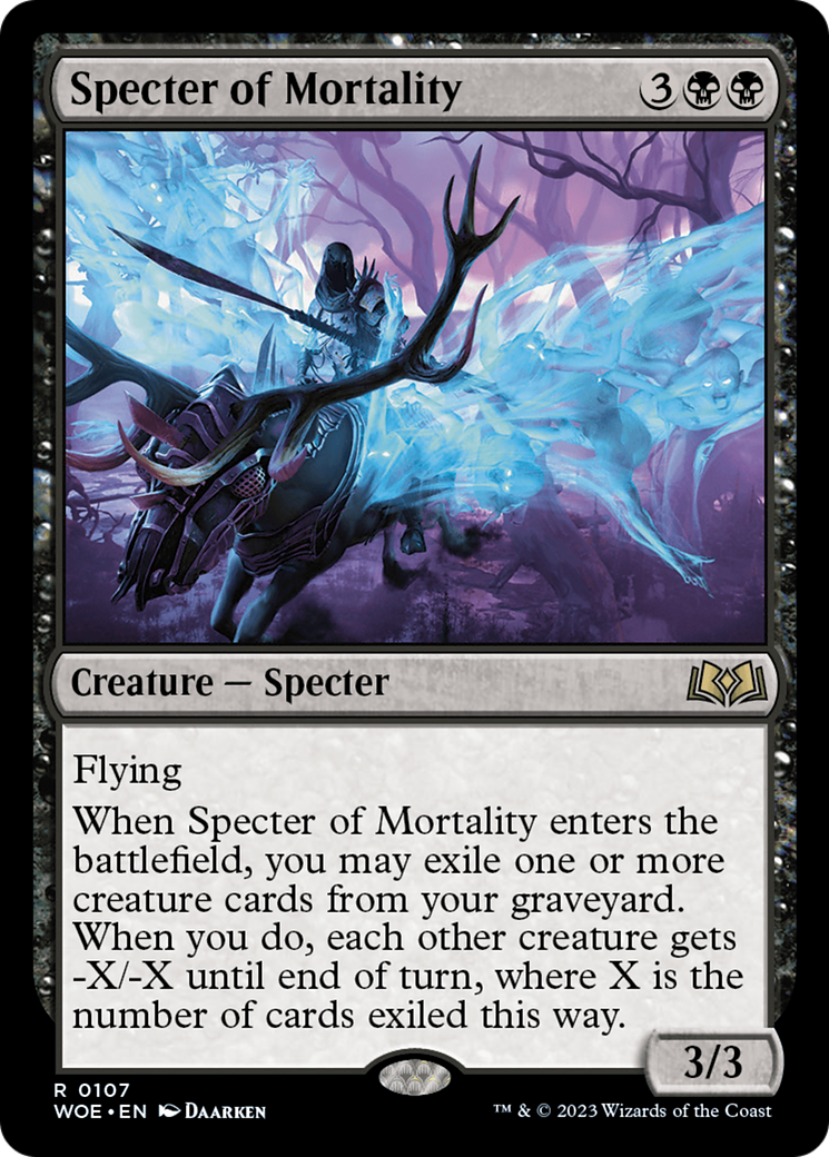 Specter of Mortality [Wilds of Eldraine] | All Aboard Games