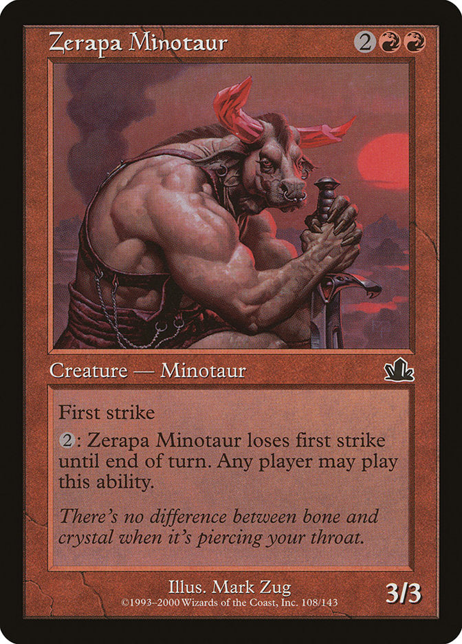 Zerapa Minotaur [Prophecy] | All Aboard Games