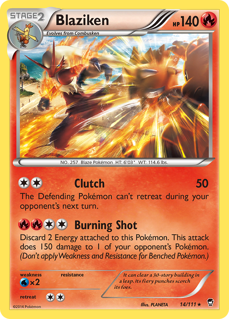 Blaziken (14/111) [XY: Furious Fists] | All Aboard Games