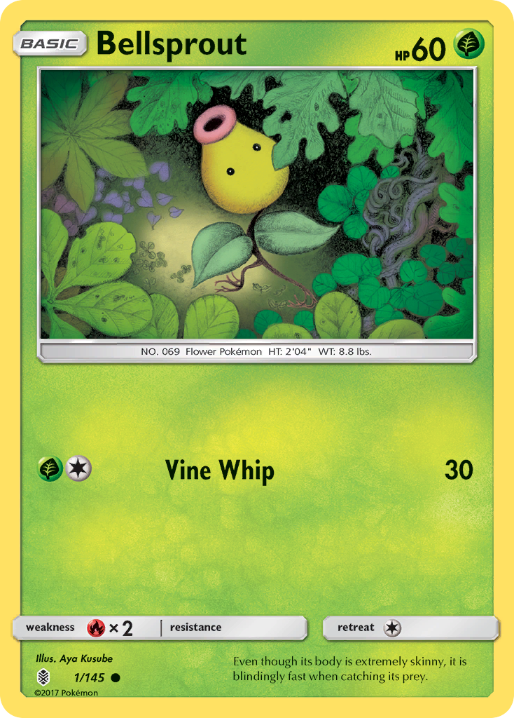 Bellsprout (1/145) [Sun & Moon: Guardians Rising] | All Aboard Games