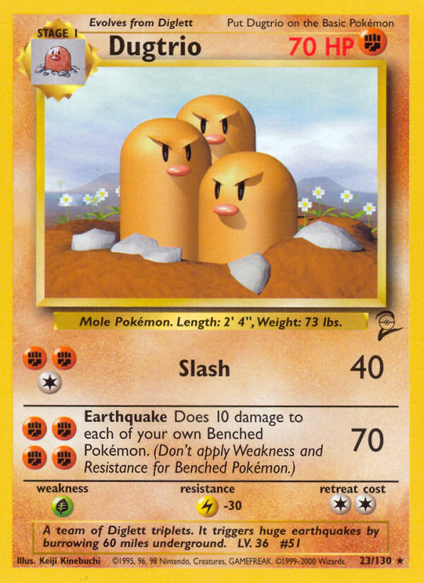 Dugtrio (23/130) [Base Set 2] | All Aboard Games