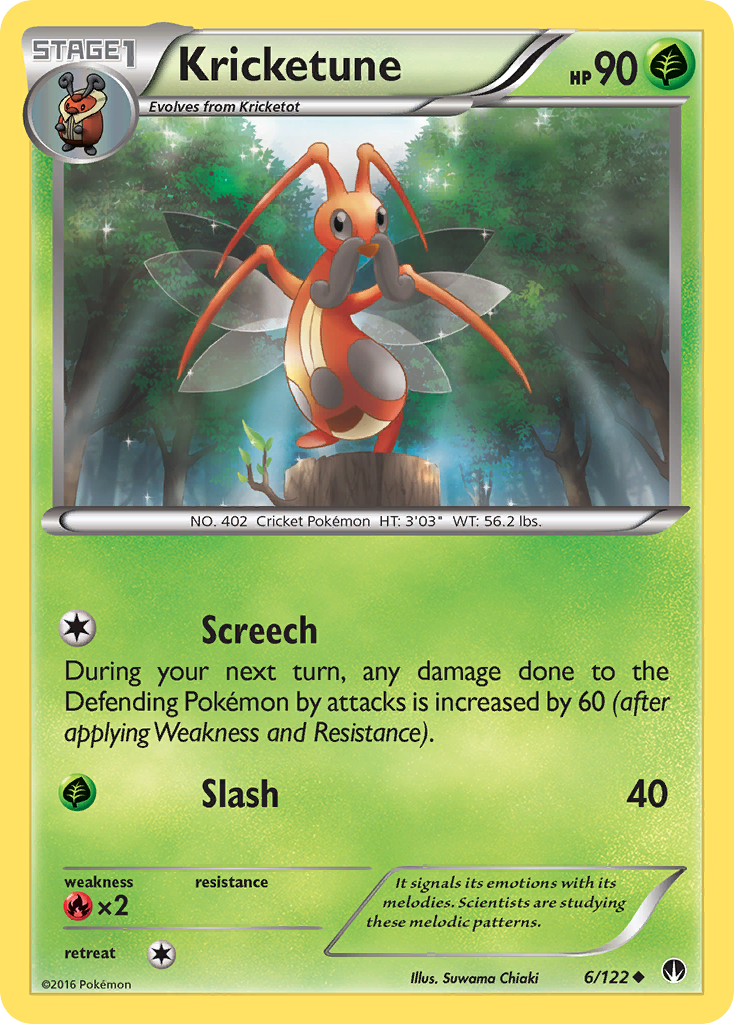 Kricketune (6/122) [XY: BREAKpoint] | All Aboard Games