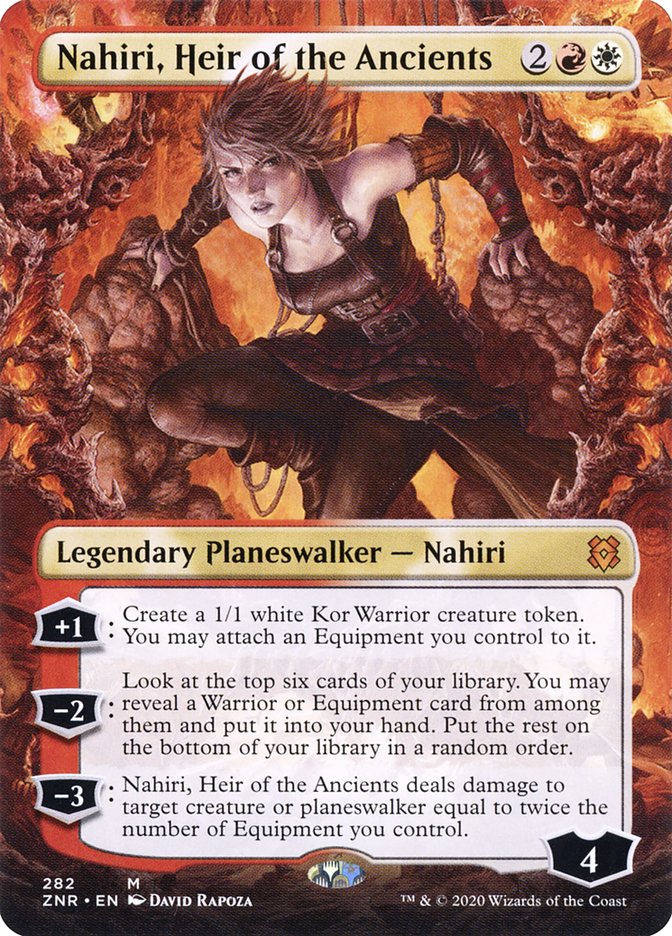 Nahiri, Heir of the Ancients (Borderless) [Zendikar Rising] | All Aboard Games