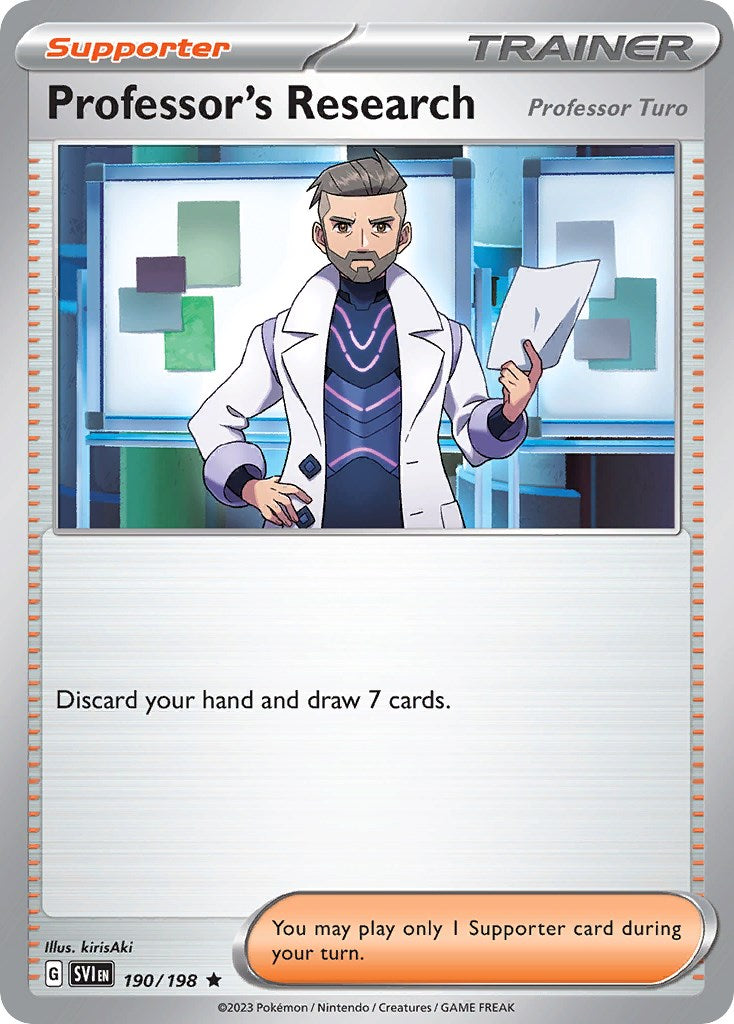 Professor's Research (190/198) (Theme Deck Exclusive) [Scarlet & Violet: Base Set] | All Aboard Games
