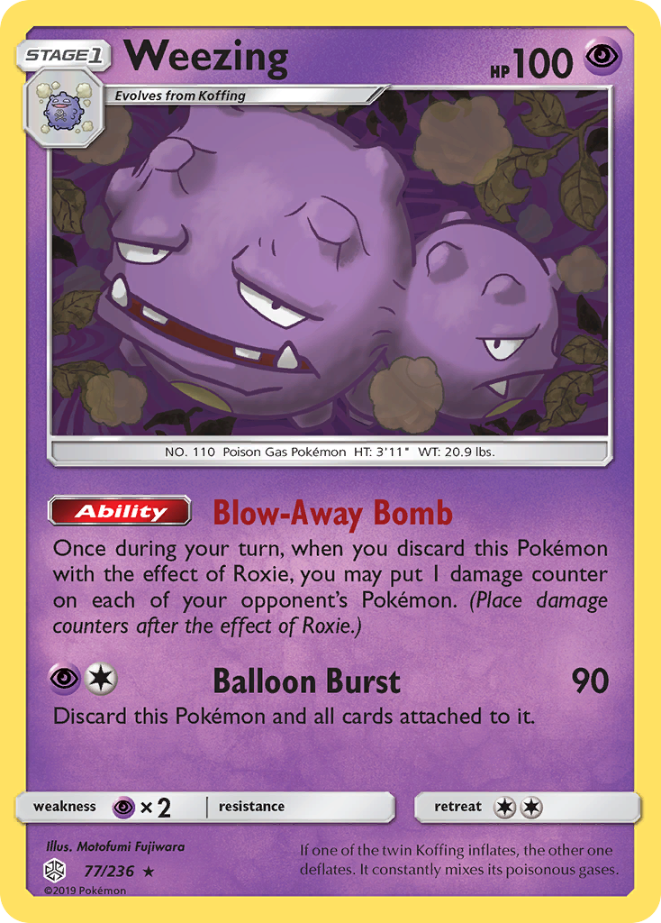 Weezing (77/236) [Sun & Moon: Cosmic Eclipse] | All Aboard Games