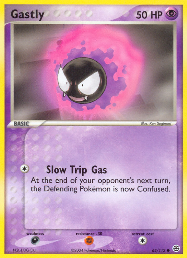 Gastly (63/112) [EX: FireRed & LeafGreen] | All Aboard Games