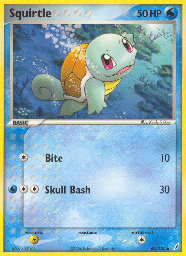 Squirtle (63/100) [EX: Crystal Guardians] | All Aboard Games