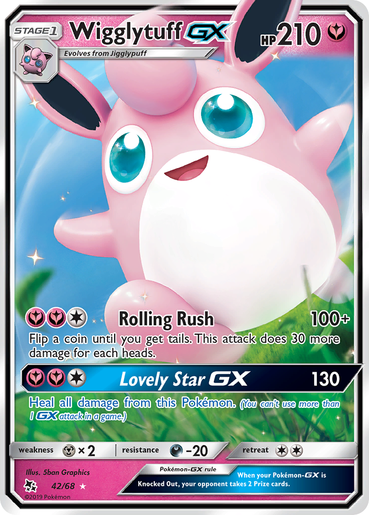 Wigglytuff GX (42/68) [Sun & Moon: Hidden Fates] | All Aboard Games