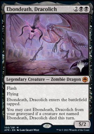 Ebondeath, Dracolich (Promo Pack) [Dungeons & Dragons: Adventures in the Forgotten Realms Promos] | All Aboard Games