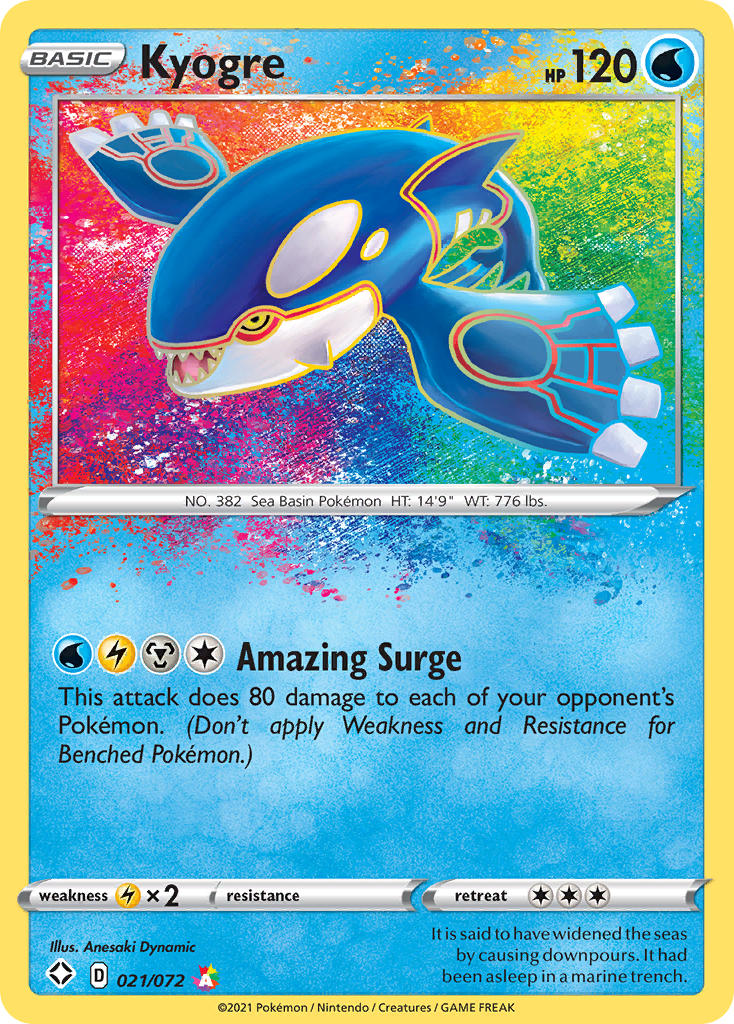 Kyogre (021/072) [Sword & Shield: Shining Fates] | All Aboard Games