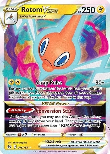 Rotom VSTAR (046/159) [Sword & Shield: Crown Zenith] | All Aboard Games