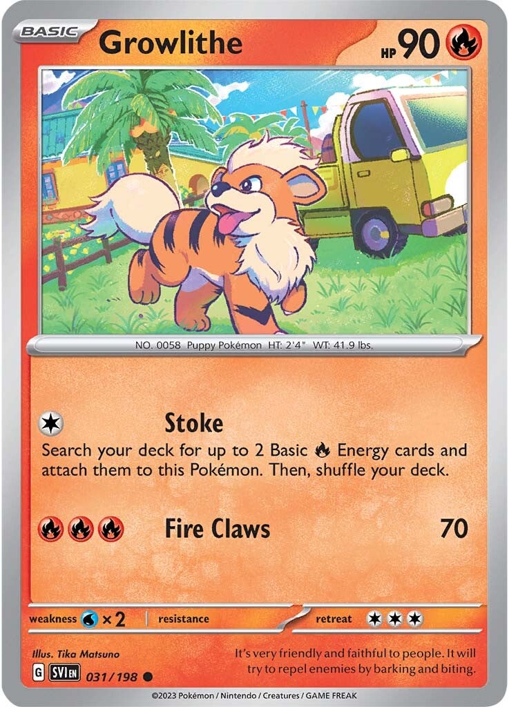 Growlithe (031/198) [Scarlet & Violet: Base Set] | All Aboard Games