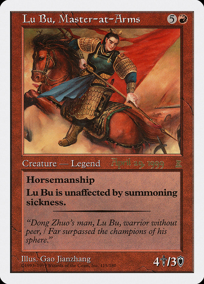 Lu Bu, Master-at-Arms (April 29, 1999) [Portal Three Kingdoms Promos] | All Aboard Games