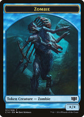 Whale // Zombie (011/036) Double-sided Token [Commander 2014 Tokens] | All Aboard Games