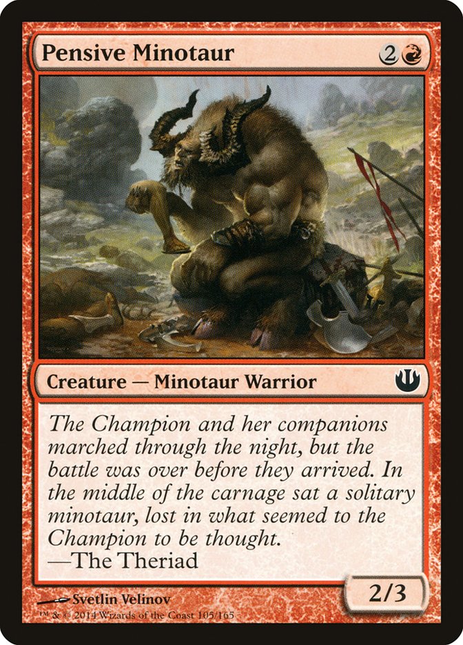 Pensive Minotaur [Journey into Nyx] | All Aboard Games