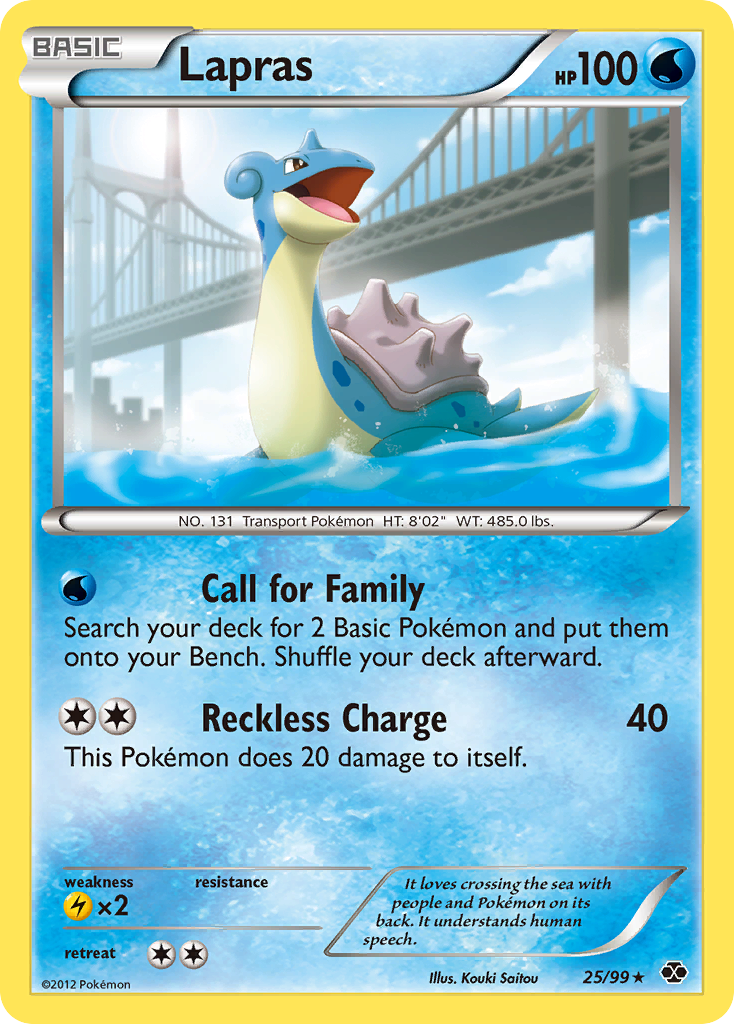 Lapras (25/99) [Black & White: Next Destinies] | All Aboard Games