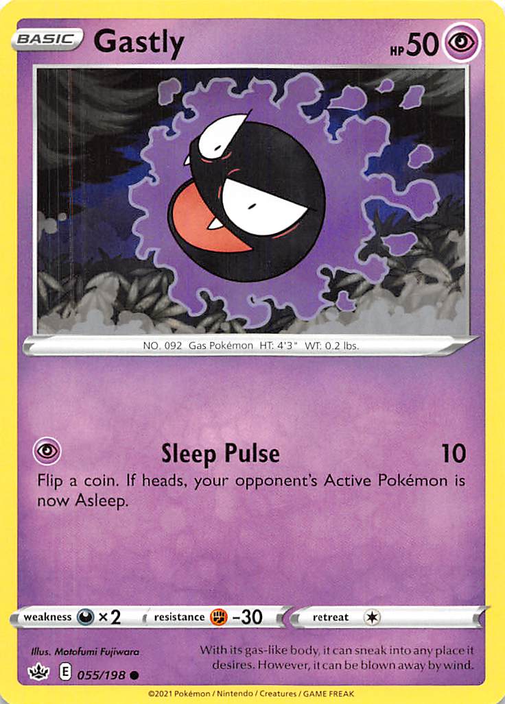 Gastly (055/198) [Sword & Shield: Chilling Reign] | All Aboard Games