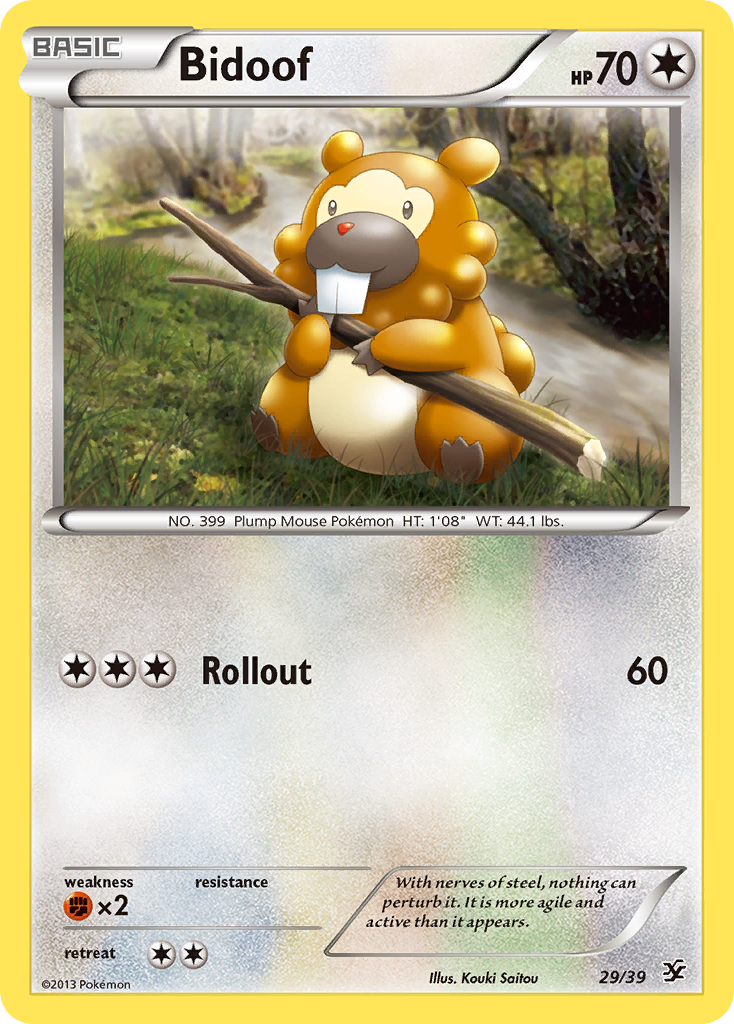 Bidoof (29/39) [XY: Kalos Starter Set] | All Aboard Games