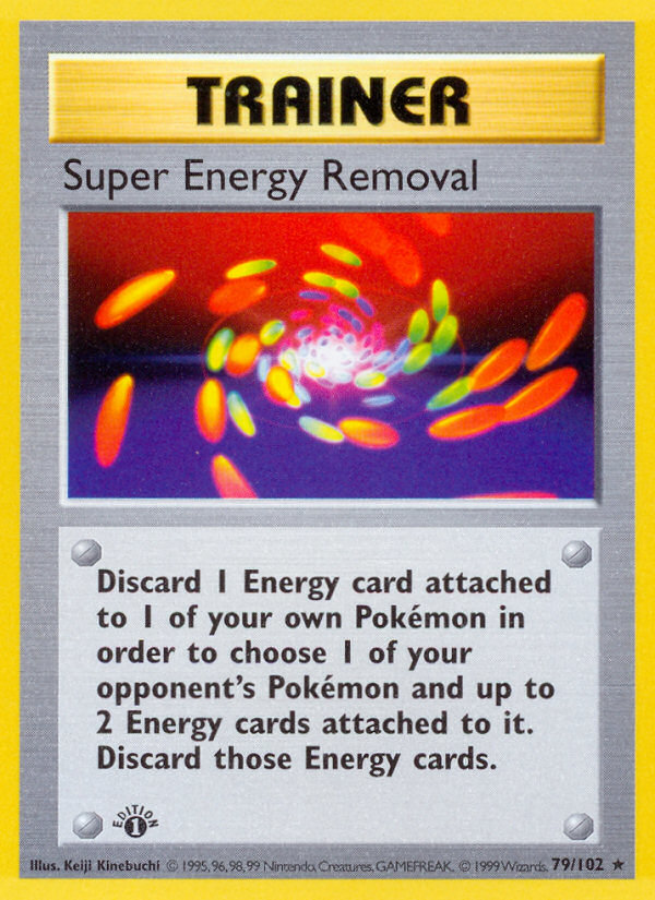 Super Energy Removal (79/102) (Shadowless) [Base Set 1st Edition] | All Aboard Games