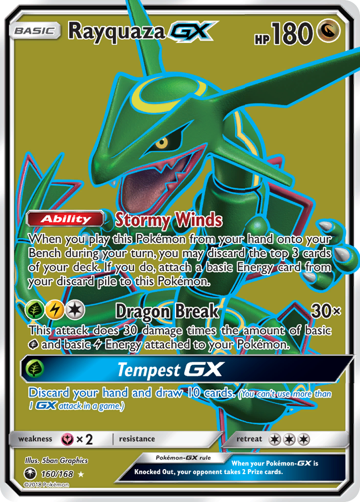 Rayquaza GX (160/168) [Sun & Moon: Celestial Storm] | All Aboard Games