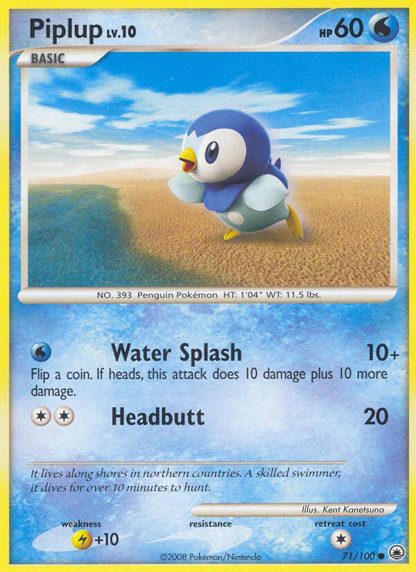 Piplup (71/100) [Diamond & Pearl: Majestic Dawn] | All Aboard Games