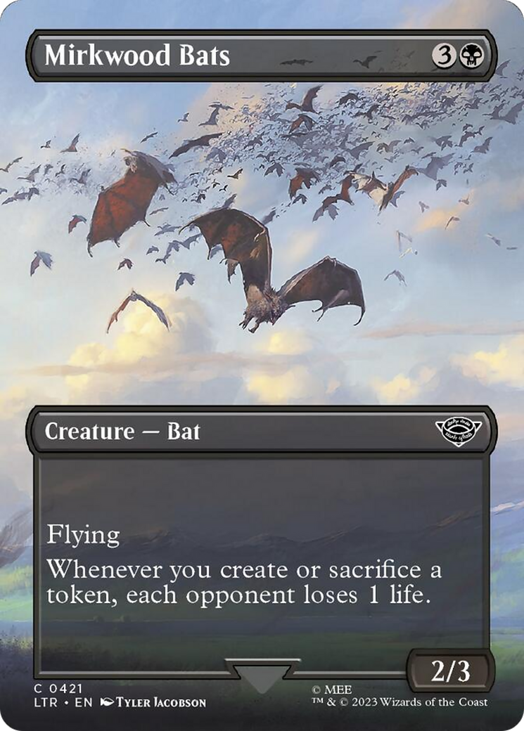 Mirkwood Bats (Borderless Alternate Art) [The Lord of the Rings: Tales of Middle-Earth] | All Aboard Games