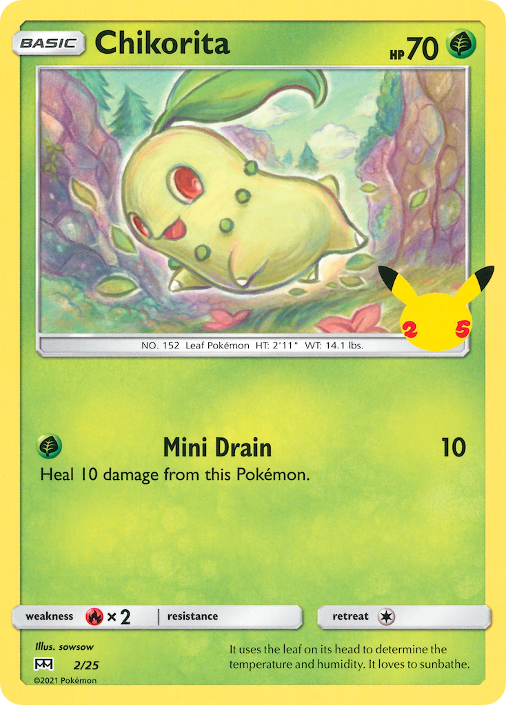 Chikorita (2/25) [McDonald's 25th Anniversary] | All Aboard Games