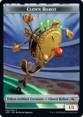 Clown Robot (002) // Food (011) Double-sided Token [Unfinity Tokens] | All Aboard Games