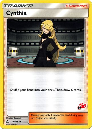 Cynthia (119/156) (Charizard Stamp #50) [Battle Academy 2020] | All Aboard Games