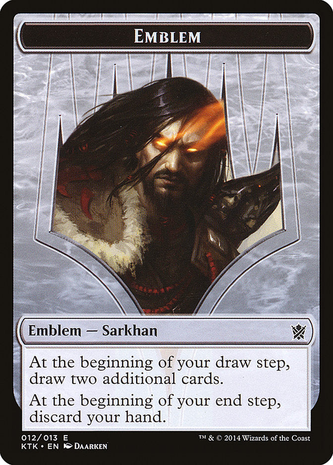 Sarkhan, the Dragonspeaker Emblem [Khans of Tarkir Tokens] | All Aboard Games