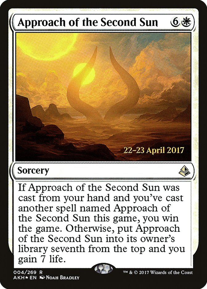 Approach of the Second Sun  [Amonkhet Prerelease Promos] | All Aboard Games