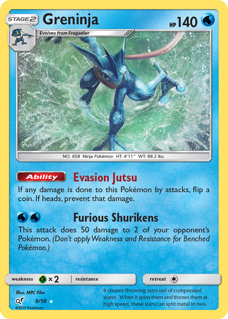 Greninja (9/18) [Sun & Moon: Detective Pikachu] | All Aboard Games