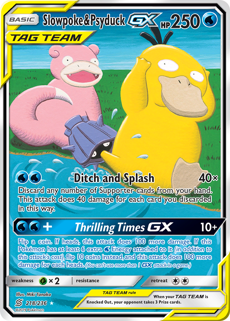 Slowpoke & Psyduck GX (218/236) [Sun & Moon: Unified Minds] | All Aboard Games